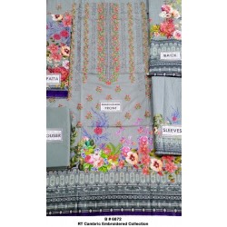 RT Cambric Embroidered Collection Original D-018